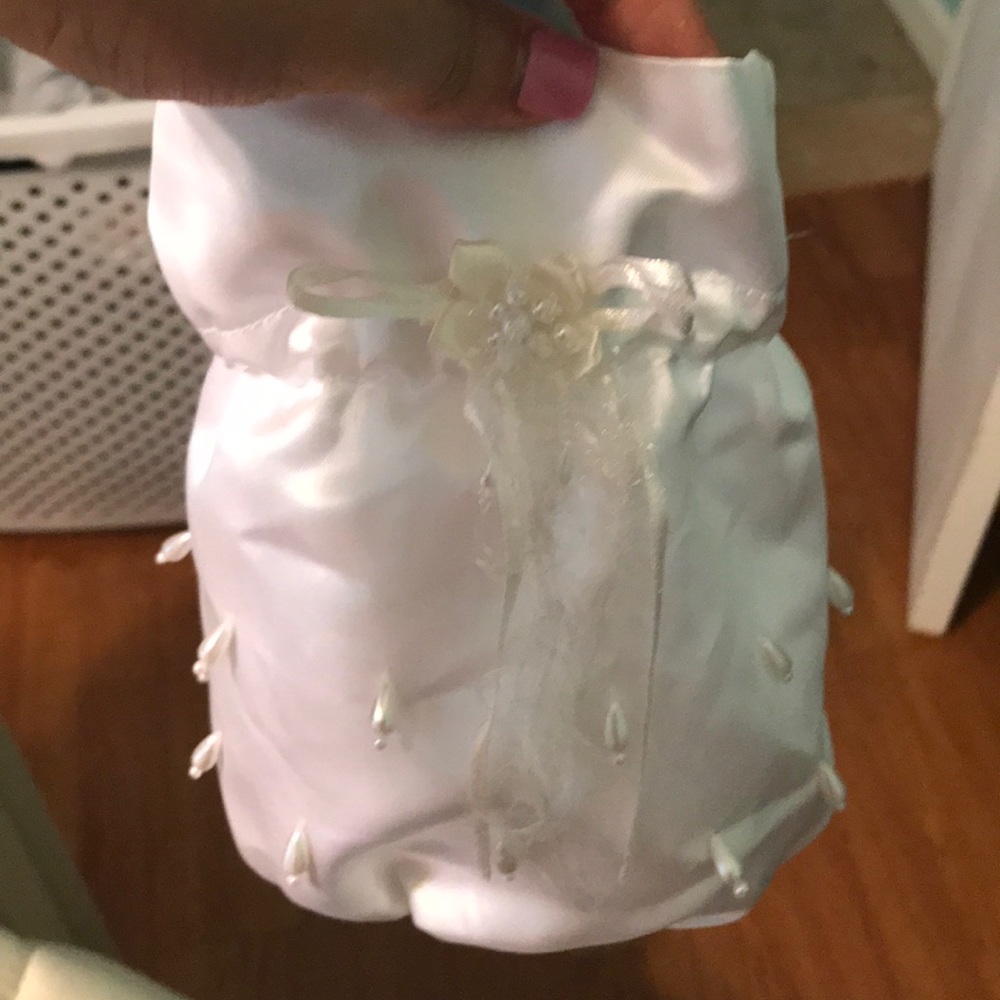 First communion purse with gloves